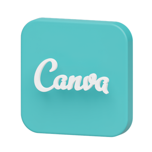 Free Canva Logo  3D Icon