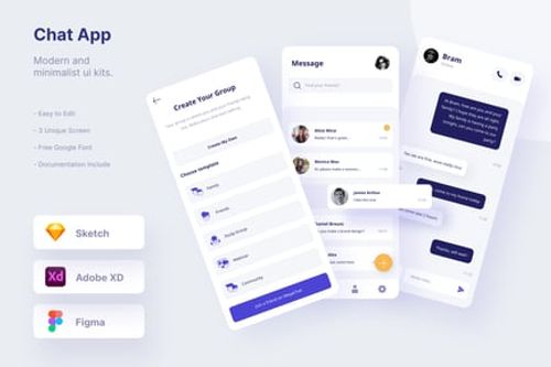 Preview: Mytemp - Chat App Ui Kits