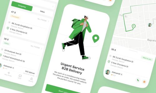 Figma delivery app concept template