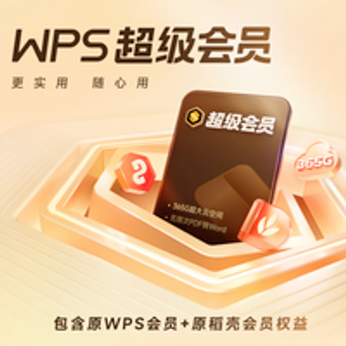 金山软件 WPS 超级会员1年2个月+AI体验月卡