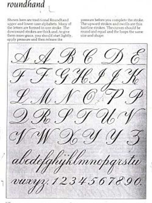 an old fashioned script with cursive writing