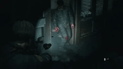 An example of tearing off a zombie's limbs.