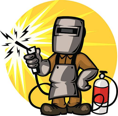 schweißer guy - schlosser stock-grafiken, -clipart, -cartoons und -symbole
