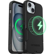 OtterBox iPhone 16e, iPhone 15, iPhone 14, and iPhone 13 Commuter Series Case - MagSafe Edition - Black, Slim & Tough, Pocket-Friendly, with Port Protection