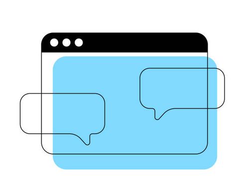 web browser wireframe - chat ui stock illustrations