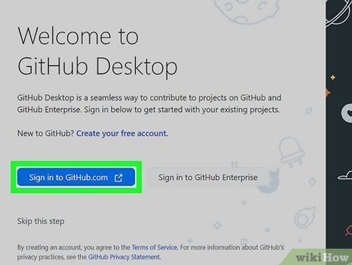 Step 2 Open GitHub Desktop and log in to your GitHub account.