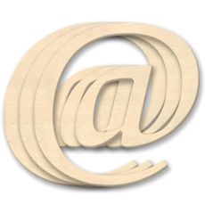 The Crafts Outlet 4-in Family of Wood Shape 4mm Thick Shape (@) at Shape Medium Unfinished Plywood, 3-Pack