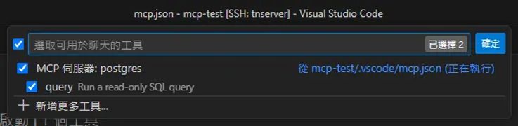 選擇 MCP 伺服器