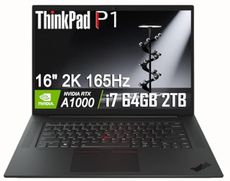 Lenovo ThinkPad P1 Mobile Workstation Laptop (16" 2K 165Hz, Intel 14-Core i7-13800H, 64GB DDR5, 2TB SSD, NVIDIA RTX A1000 6GB) 2 x Thunderbolt 4, Backlit, Fingerprint, FHD IR Webcam, Win 11 Pro