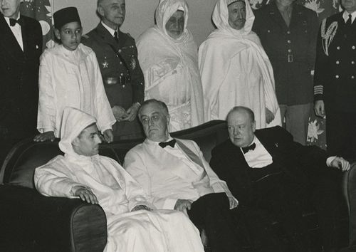 editing file franklin d roosevelt winston churchill mohammed v and hassan ii at the casablanca conference