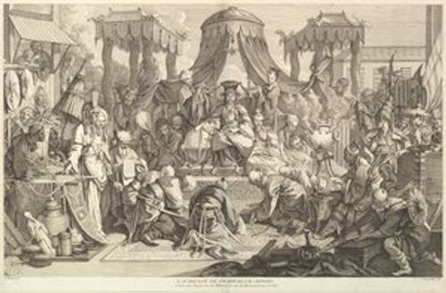 The audience of the Chinese Emperor, from Chinois