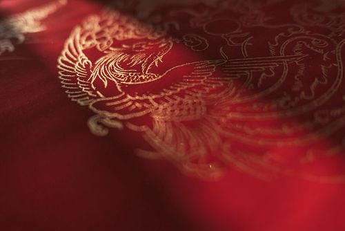 婚庆龙凤呈祥底图红色图片下载