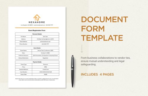 Document Form Template in Word, PDF, Google Docs - Download | Template.net