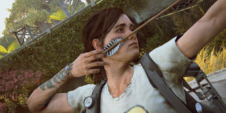 The Last of Us Part 2 Ellie with her bow and arrow