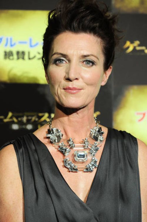 Actress Michelle Fairley attends the 'Game of Thrones' stage greeting at Toho Cinemas Roppongi Hills on July 25, 2013 in Tokyo, Japan.