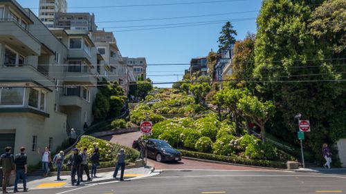 Viel Betrieb in der Lombard Street.