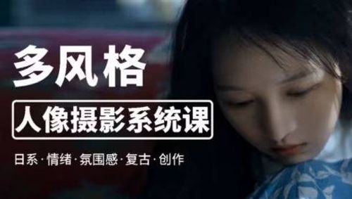 莫梦醒2023零基础也能学：多风格人像摄影系统课【画质高清有部分素材】