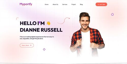 Myportfy - Personal Portfolio Website Figma Template