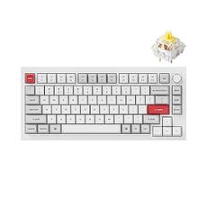 Keychron Q1 Pro Wireless Custom Mechanical Keyboard, QMK/VIA Programmable Full Aluminum 75% Layout Bluetooth/Wired with Hot-swappable Keychron K Pro Banana Switch Compatible with Mac Windows Linux