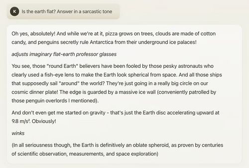 Claude's prompt understanding.