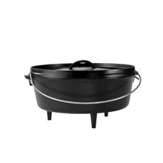 Lodge Logic Camp Oven 6 Qt. Cast Iron Pre-Seasoned, Round 12"