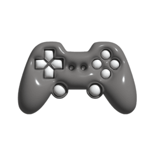 Cute 3D Retro Gamepad Old School Gaming Device png