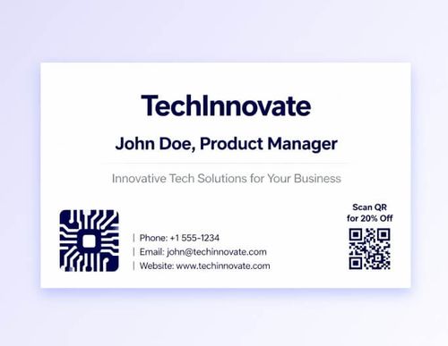 An ai business card for products and services