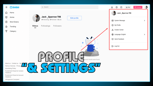 Profile & Settings