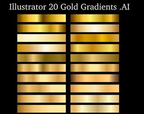 Illustrator gold gradients