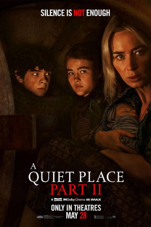 Emily Blunt, Noah Jupe, and Millicent Simmonds in A Quiet Place Part II (2020)