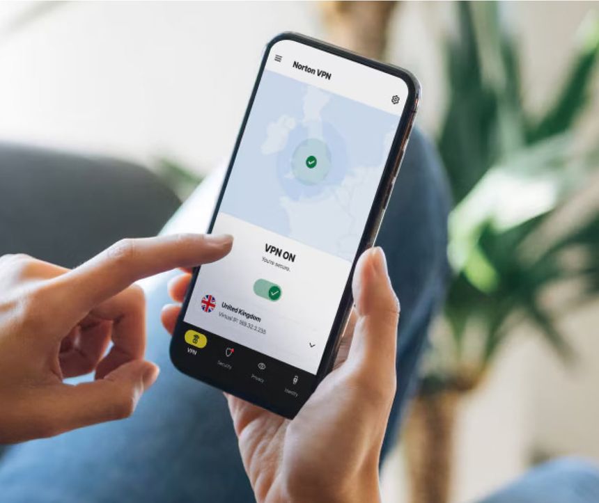 Alerta de pantalla, Norton Secure VPN.