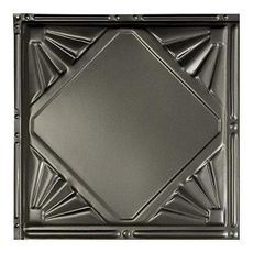 Great Lakes Tin Erie Argento Ceiling Tiles - Perfect for DIY and Home Renovation Projects - Easy to Install (12X12 Inch Sample)
