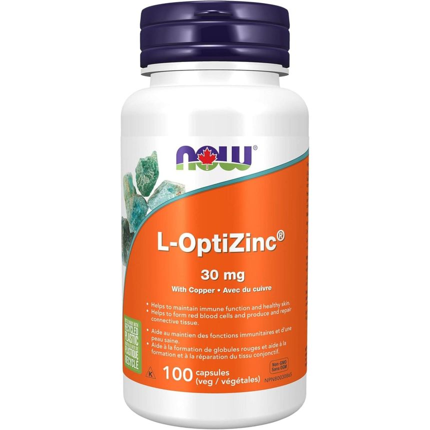 NOW L OptiZinc 30mg (100 Capsules)