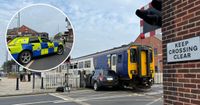 Train track drama after 'crossing failure' crash in Redcar sees drones drafted in for police probe - Teesside Live