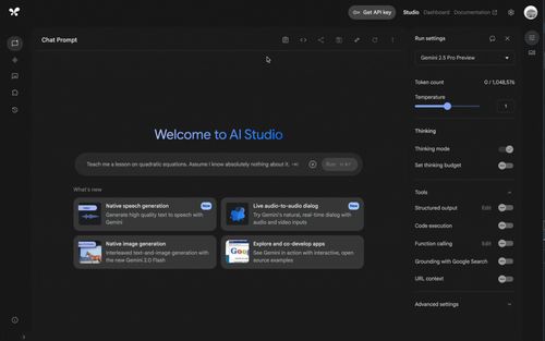 至 Google AI Studio 取得 Gemini LLM API Key