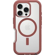 OtterBox iPhone 16 Pro Defender Series XT Clear Case - Brick Red Clear