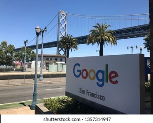 San Francisco, CA - July 22, 2017. The Google corporate office in San Francisco's Southern Financial District. Editorial Stock Photo