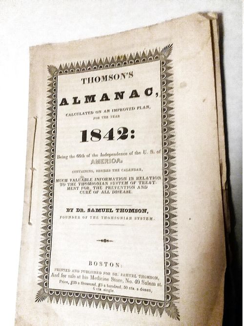 thomson s almanac for 1842 01