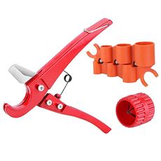 1/4'' - 1'' Depth Gauge and Pipe Deburring Tool, 1/8'' to 1-5/8'' Inner Outer Reamer Pipe Tubing Chamfer Tool,Removal Tools Set for Sharkbite Fittings,for PVC PPR Brass CPVC PE-RT Aluminum