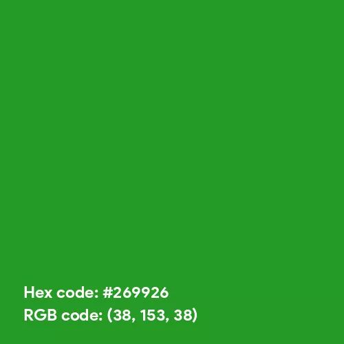 Dark Pastel Green (Hex code: 269926) Color Thumbnail
