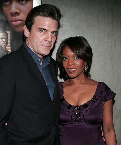 Actress Alfre Woodard and husband Roderick Spencer attend the premiere of Samuel Goldwyn Films' "American Violet" at the Pacific Design Center on...