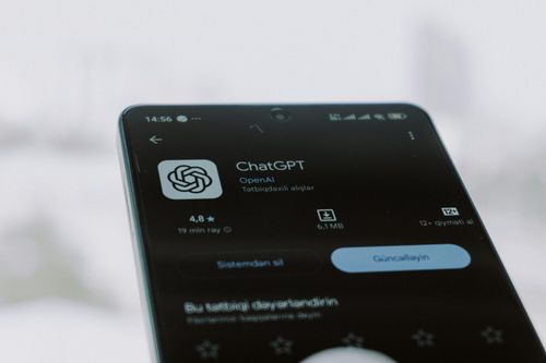 The image shows the chatgpt app on a phone.