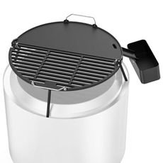 Onlyfire Cast Iron Griddle for Solo Stove Bonfire 19.5" Fire Pit, Foldable Cooking Grates Griddle Combo for Backyard and Outdoor Campfire BBQ