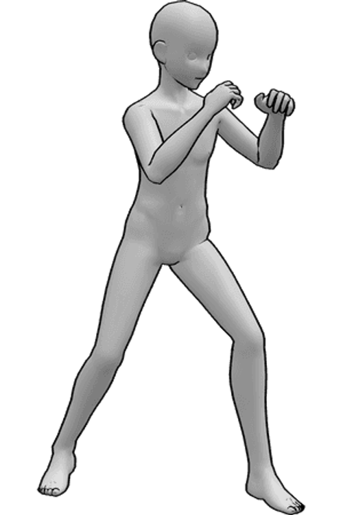 Pose Reference- Anime base male