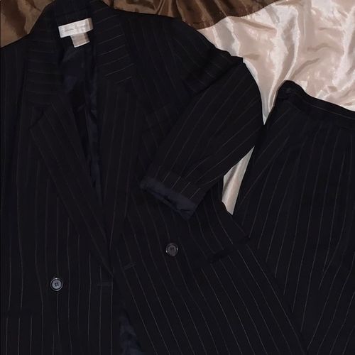 black and white pinstripe suit womens - Picture 1 of 1