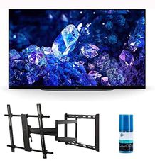 Sony XR48A90K 48" 4K Bravia XR OLED High Definition Resolution Smart TV with a Walts TV Full Motion Mount for 43"-90" TV's and Walts HDTV Screen Cleaner Kit (2022)