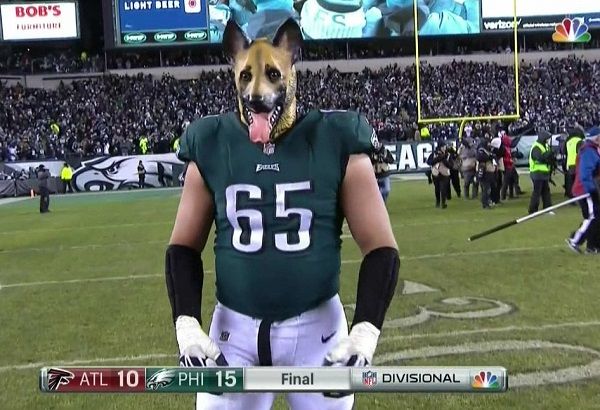 Here is why Lane Johnson wore a dog mask after playoff win