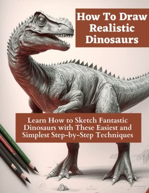 How To Draw Realistic Dinosaurs: Learn How to Sketch Fantastic Dinosaurs with These Easiest and Simplest Step-by-Step Techniques