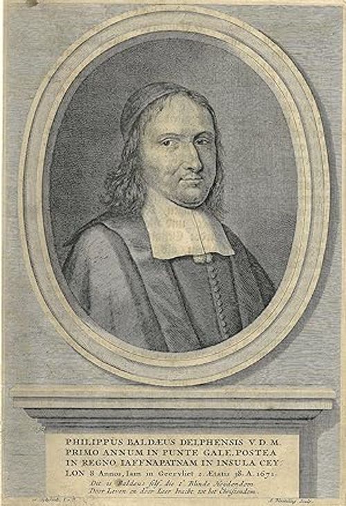 Seller image for (Delft 24. 10. 1632 - 1671 Geervliet). Geistlicher, Schriftstellet und Ethnologe. Brustbild im Oval auf einem Schriftsockel. for sale by Antiquariat Clemens Paulusch GmbH