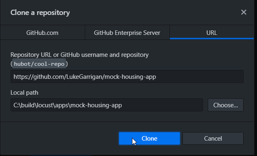 Clone the repo clicking the button